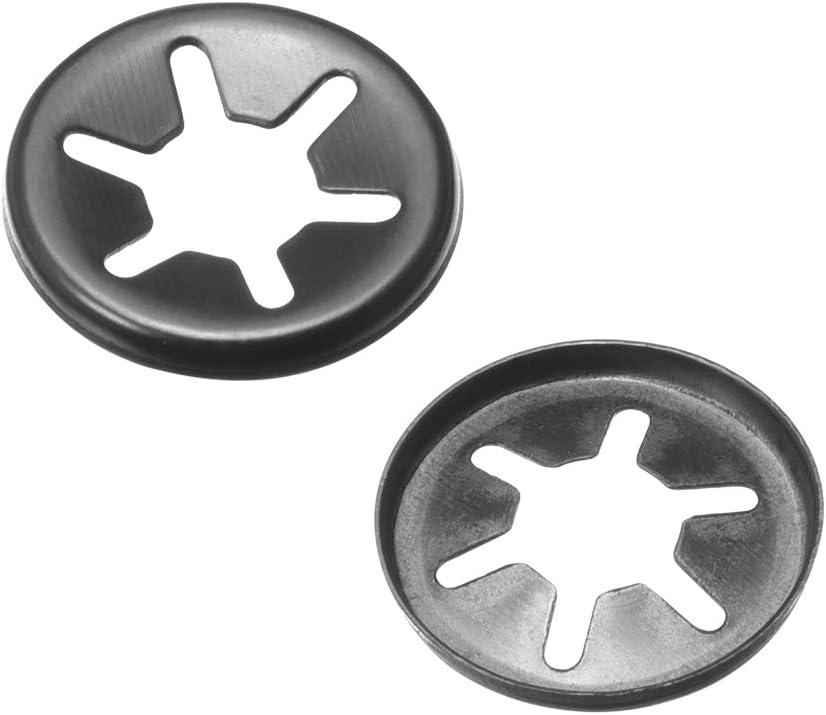 sourcing map M6 Internal Tooth Starlock Washer, Push On Lock Washer