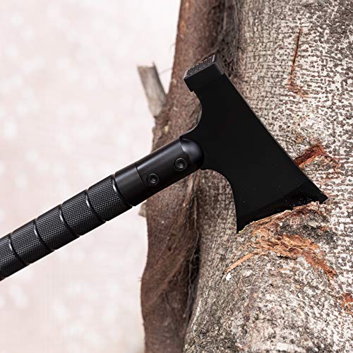 COCD Folding Camping Axe Survival Tomahawk Portable Multi-Tool  Kit Tactical Hatchet with Sheath for Outdoor Hiking Hunting Field