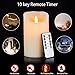Hausware Flameless Candles Battery Operated Pillar Real Wax Flickering Moving Wick Electric LED Candle Sets 4