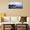 Wieco Art Portland Lighthouse Canvas Prints Wall Art Ocean Sunset Beach Seascape Pictures Paintings for Living Room…