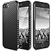 iPhone 7 Plus Case, BASSTOP Carbon Fiber Hybrid Rubberized Super-Slim Anti-Slip Grip Full Body Protector Cover Premium Flexible Soft TPU Case or Apple iPhone 7 Plus (Black 5.5