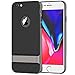 JETech Case for iPhone 6s Plus and iPhone 6 Plus, Slim Protective Cover with Shock-Absorption, Carbon Fiber Design, Grey