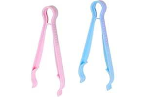 GENERIC Baby Bottle Tongs 2Pcs| Heat-Resistant & Non-Slip Grip | BPA-Free Sterili-zer Tongs with Hanging Hole, for Breastfeeding, Pacifiers, Bottle Nipples, 7.1"x3.1"