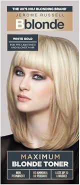 Jerome Russell Bblonde White Gold Toner 75ml Non-Permanent Hair Dye No Ammonia