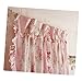 DIAIDI Korean Style Rustic Vintage Pink Rose Curtain Bedroom Floral Windowtreatment(Two Panels)