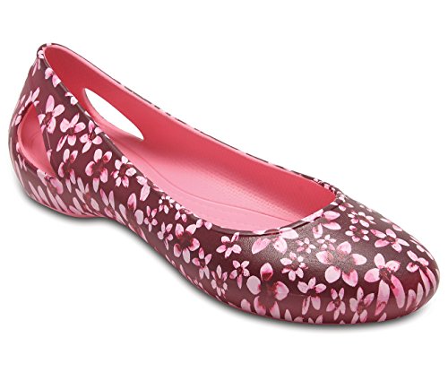 crocs Women's Croslite Rubber Ballet Flats
