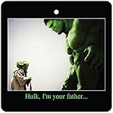 HULK, I'M YOUR FATHER CAR AIR FRESHENER (CHRISTMAS STOCKING FILLER)