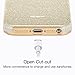 ESR iPhone 5S Case, iPhone SE Case, iPhone 5 Case,Glitter Sparkle Bling Case [Three Layer] for Girls Women [Shock-Absorption] for iPhone 5S/SE/5 (Champagne Gold)