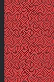 Journal: Swirls (Red) 6x9 - DOT JOURNAL - Journal with dot grid paper - dotted pages with light grey by Premise Content
