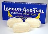 Lanolin-Agg-Tval Swedish Eggwhite Soap - 1 Box of 6 - 50g bars