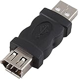 Electop USB Male to FireWire IEEE 1394 6 Pin Female Adapter