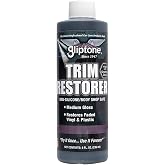 Gliptone Trim Restorer Graphene Infused, Semi-Permanent Coating for Plastic &amp; Vinyl Exterior Trim, Restores Faded Color &amp; Protects, Non-Silicone &amp; Body Shop Safe, 8 oz