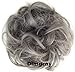 Scrunchy Scrunchie Bun Up Do Hairpiece Hair Ribbon Ponytail Extensions Wavy Curly or Messy Color Variation #Dimgray