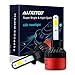 AUXITO Automobile H1 LED Headlight Bulbs 72W 8000Lms Per Pair All-in-One Conversion Kit US COB LED Chips Super Bright, 6500K Cool White