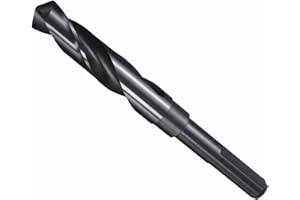 CoCud Drill Bit, 11/16" Cutting Diameter (17.46mm), 1/2" Reduced Shank 3-Flat 4341 HSS Nitriding Black 118° Cutting Angle Bit