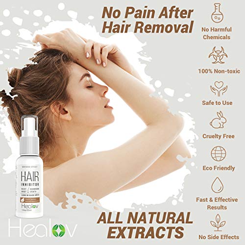 Natural Stop Grow Hair Growth Inhibitor Spray for Face, Body, Chin
