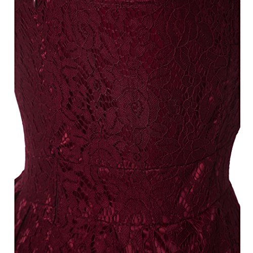 Dress,Han Shi Women Formal Ball Gown Strap Bridesmaid Evening Skirt Dress (Red, XL)