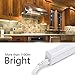 (Pack of 8) Kihung 2FT LED Shop Light, 10W 1100LM 4000K Cool White, Under Cabinet Light and LED Ceiling Light, LED Light Bar for Room, Corded Electric with Built-in ON/Off Switch