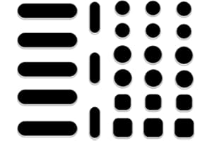 APeiSi Universal Webcam Covers - Privacy Protection Accessory, No Residue Application, Safe Screen Closure - Dots,Squares and