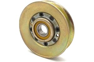 Phoenix Mfg. 3-3/4 Inch Dia 17mm Bore Steel V-Groove Idler Pulley Replacement for John Deere AM118447