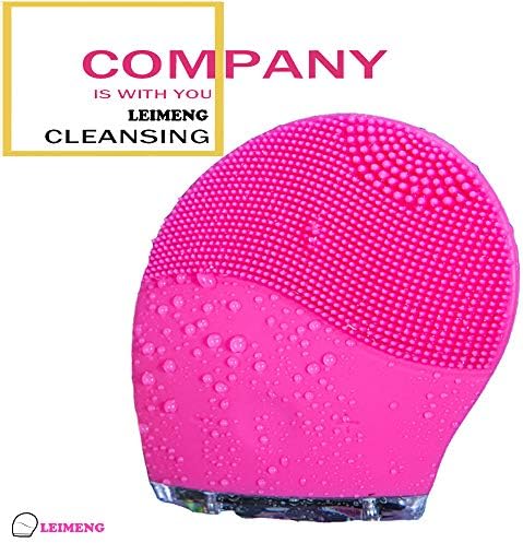 Silicone Cleanser Waterproof Multifunctional Electric Facial Care Cleansing Brush from LEIMENG's mini 2 best gift(red)