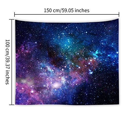 BeGrit Starry Sky Tapestry 3D Printing Stars Tablecloth Sheet Art Classic Wall Hanging Tapestries for Living Room 150x100cm