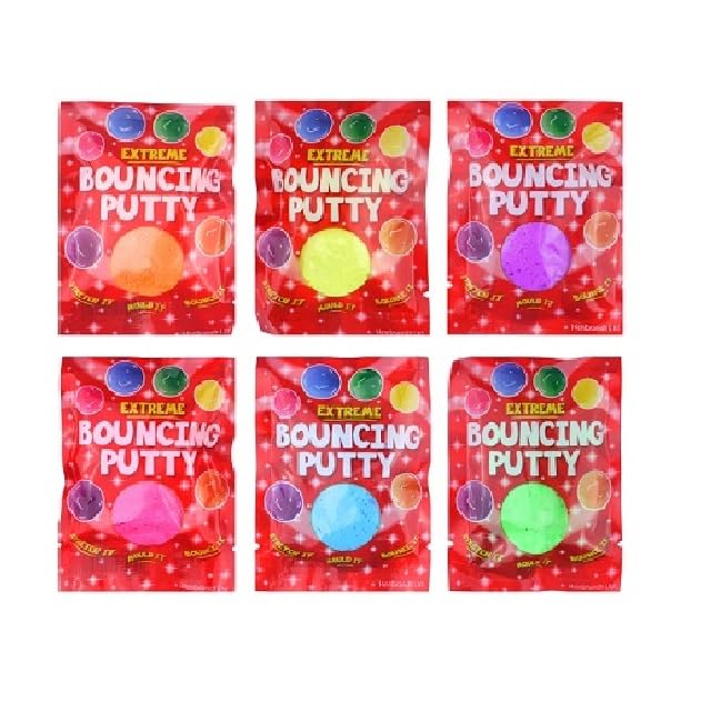 Novelty Bouncing Putty Toy Party Bag Fillers Fetes Lucky Dip Gifts Various Qty's