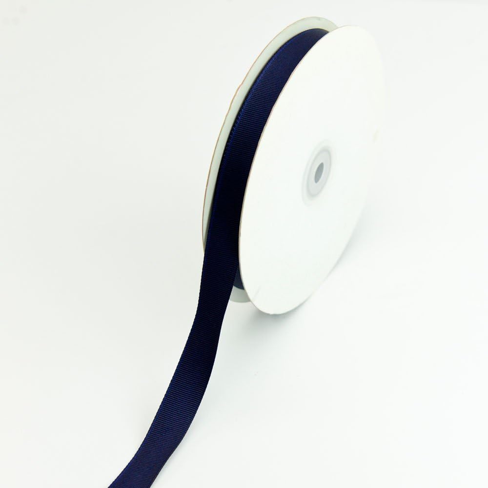 Creative Ideas50-Yard Solid Grosgrain Ribbon, 5/8-Inch, Navy Blue