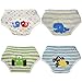 HOVEOX Baby Toddler 100% Cotton Underwear with A Thicker Padding in Appropriate Areas for Absorbing Urine (4 Pack)
