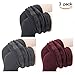 REDESS Fleece Lined Leggings for Women, 3 Pairs Winter Warm Velvet Leggings, High Waist -Elastic and Slimming Tights (Three Colors)