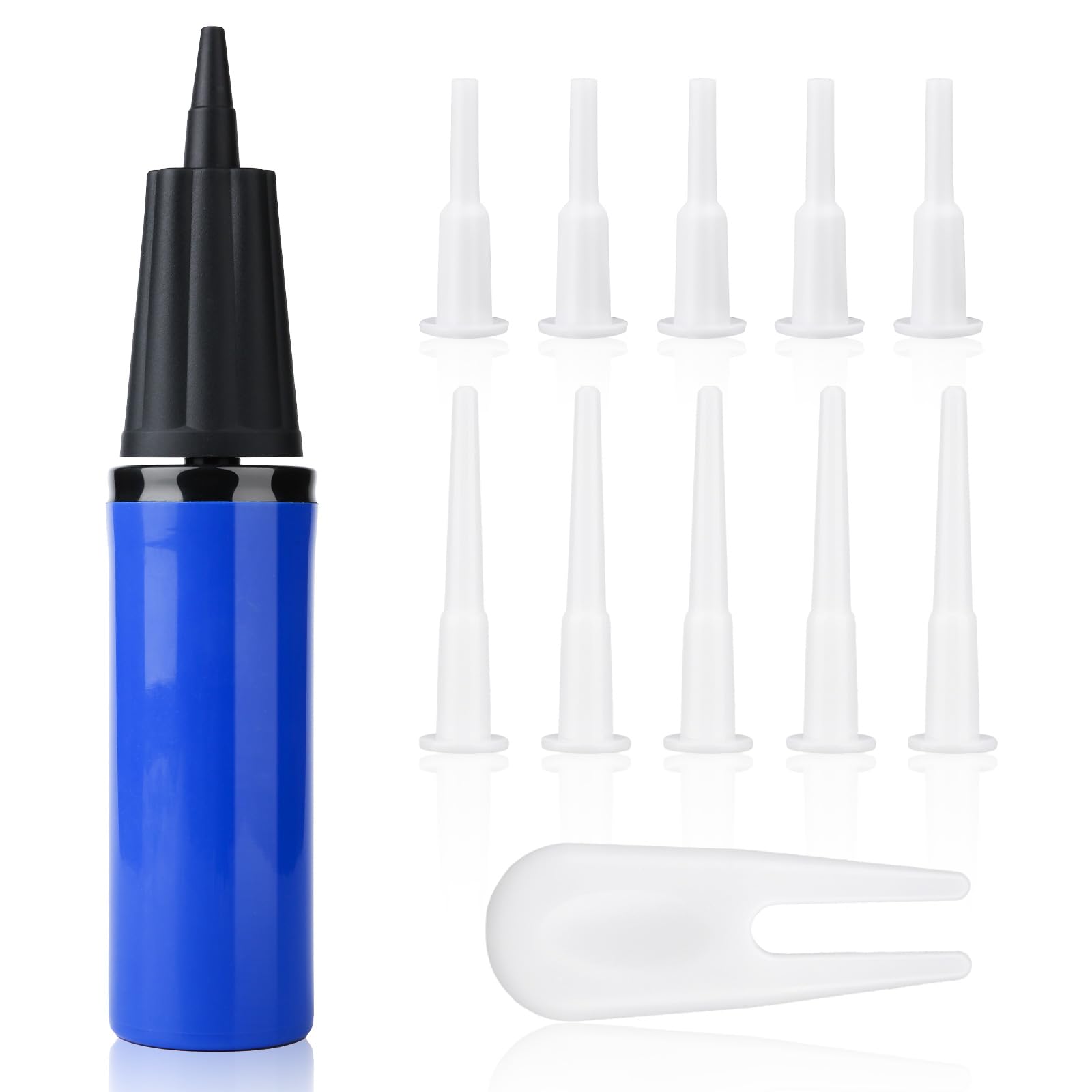 PEUTIER Exercise Ball Pump Kits, Hand Air Pump for Inflatables Ball with 10PCS Plugs & A Plug Puller Yoga Ball Pump