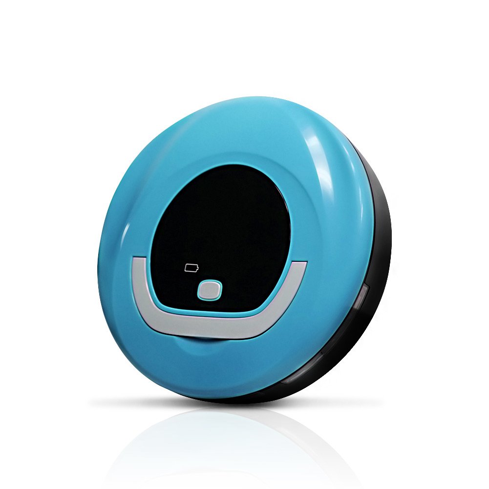 Robotic Cleaner Intelligent Automatic Floor Cleaning Robot Household Sweeping Vacuum Cleaner with Handle Robotic Sweeper for Pets Hair, Blue