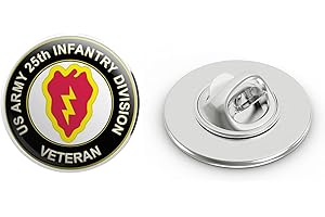 VETERAN PINS U.S. Army Veteran 25th Infantry Division Metal 0.75" Lapel Hat Pin Tie Tack Pinback