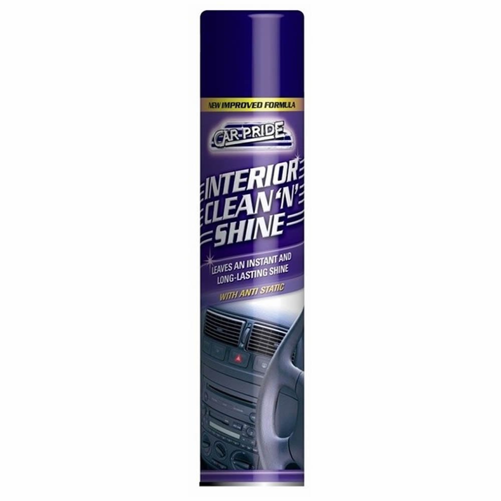 Car Pride Interior Dashboard Clean 'N' Shine Cockpit Spray Can, 300ml