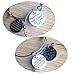 Bassion 2 Sets Silver Plated Stainless Steel Metal Inspirational Bracelets Engraved Motivational Round Charm Pendant Expandable Adjustable Bracelets Bangle Gift for Women Men