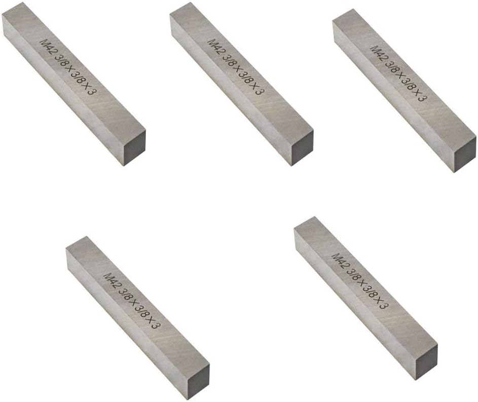 New 5 Pcs 3/8" x 3/8" x 3" HSS Square Tool Bit Lathe Fly Cutter Mill Blank M2