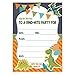 Koko Paper Co Dinosaur Party Invitations for Kids' Birthdays or Baby Showers. Set of 25 Cards and Envelopes. Colorful, Fill-in Style for Boys and Girls, 5