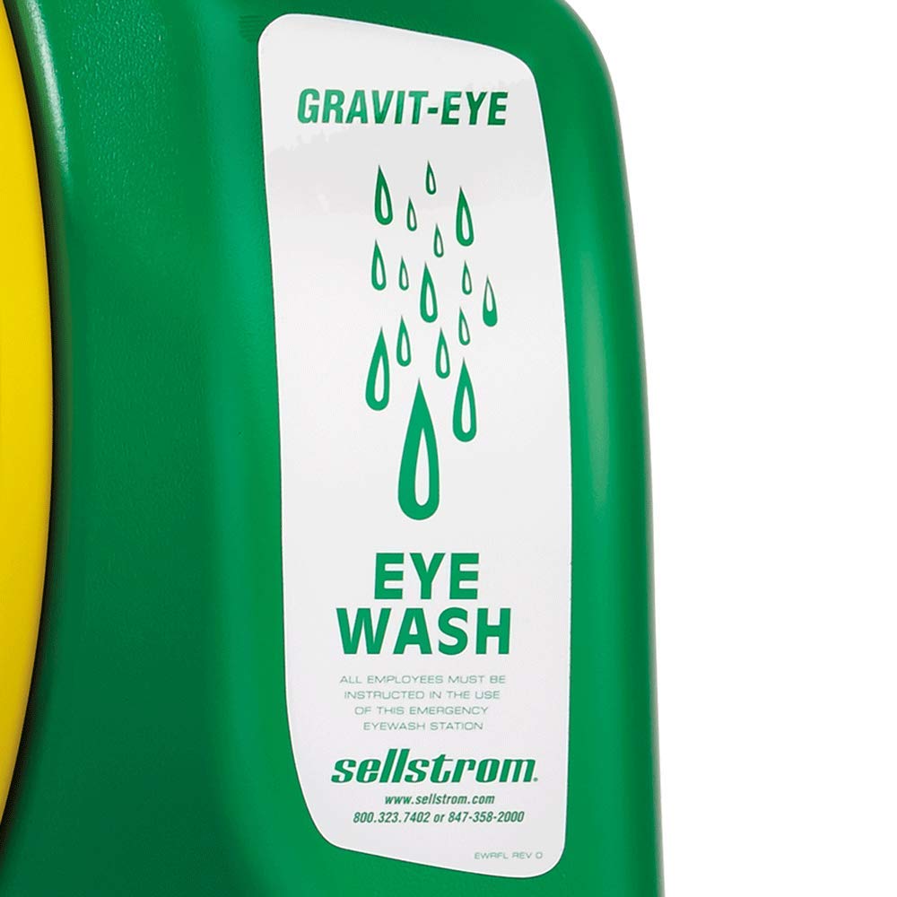 Sellstrom Eye Wash Station, Portable, Gravity Flow Emergency Washing, First Aid Equipment with 16 Gallon Tank, Dual Spray Heads for Worksite and Recreational Accidents, Meets ANSI, S90320: Science Lab Eye Wash Units: Industrial & Scientific