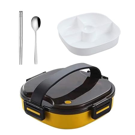 Bento Box - Fiambrera portátil para microondas (acero inoxidable ...
