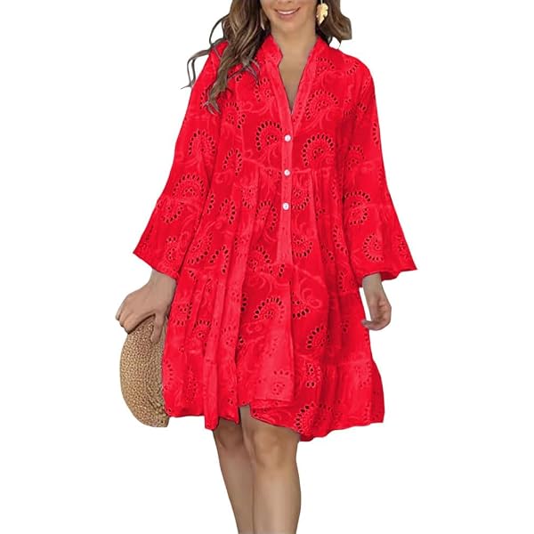 Calvin Klein Womens Floral Shift Dress Red/Black Multi 2 at Amazon Women's  Clothing store