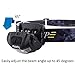 Miady LED Headlamps, 160 Lumen CREE LED + Red Light, Waterproof, Lightweight, AAA Batteries Included - 3 Pack