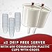 Wine Cup Filler Dispensers - Church Supplies - 600 Communion Cups - Fits Service Tray - Convenient Time Saver - 12 Oz Wine Dispensers