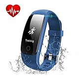 Fitness Tracker with Heart Rate Monitor, Runme Activity Tracker Smart Watch with Sleep Monitor, IP67 Water Resistant Walking Pedometer Band with Call/SMS Remind for iOS/Android Smartphone