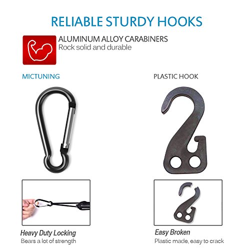 4 MICTUNING+Stretches+Aluminum+Carabiners+Universal