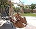 Hammock Chair Hanging Rope Chair Porch Swing Outdoor Chairs Lounge Camp Seat At Patio Lawn Garden Backyard-270lbs Weight Capacity Tan