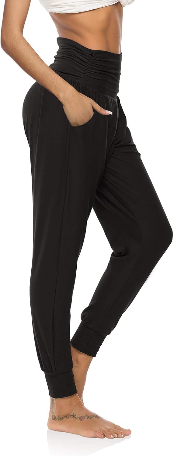 DIBAOLONG Womens Yoga Sweatpants Loose Workout Joggers Pants Comfy Lounge Pants with Pockets: Clothing