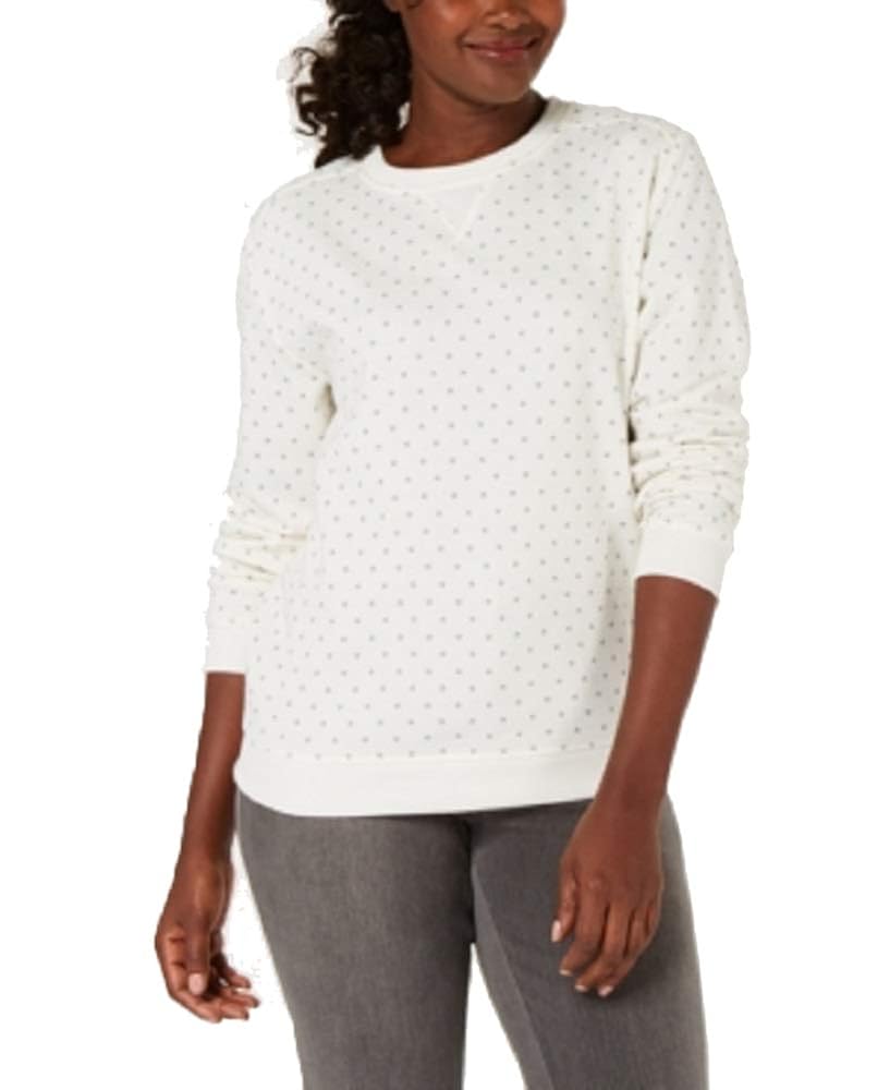 Karen Scott Dot-Print Sweatshirt 