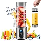 Portable Blender, G-TING Personal Smoothies Blender Cordless, Single Serve Mini Blender 450ml USB Rechargeable Small Juice Mixer Portable Juicer (Shakes, Smoothies, Home, Travel & Gym) FDA BPA Free