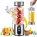 Portable Blender, G-TING Personal Smoothies Blender Cordless, Single Serve Mini Blender 450ml USB Rechargeable Small Juice Mixer Portable Juicer (Shakes, Smoothies, Home, Travel & Gym) FDA BPA Free primary
