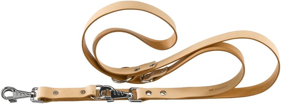 Ferplast Natural BE GA12/200 Dog Lead, 12 mm x 120-200 cm, Beige, 1 Stück (1er Pack)